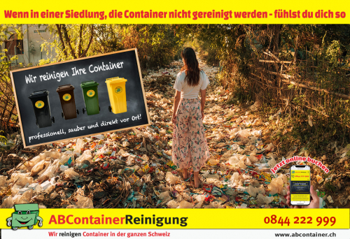 Wenn in einer Siedlung, die Container nicht gereinigt werden.