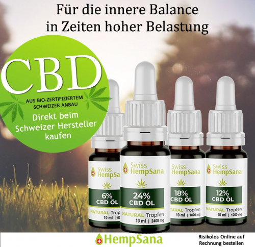 CBD Tropfen vom Schweizer Bio Bauernhof