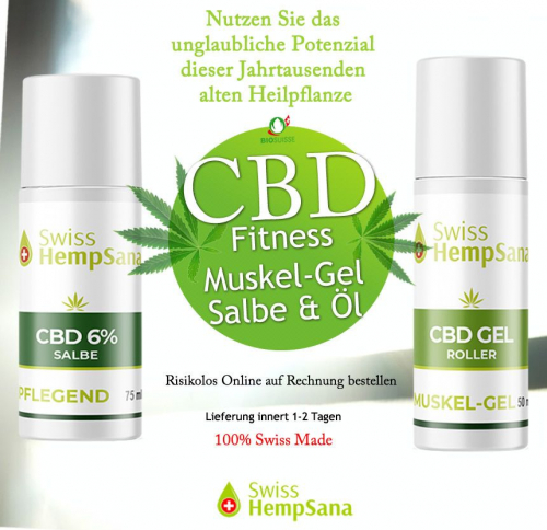 Massage und Muskelentspannung mit CBD (extra hoher CBD Gehalt)