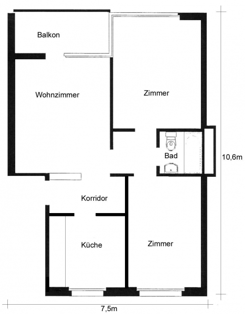 3 Zimmer-Wohnung in Niederhasli mieten