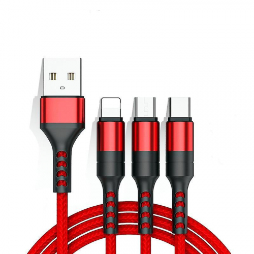 3in1 USB Ladebkabel iPhone / Android