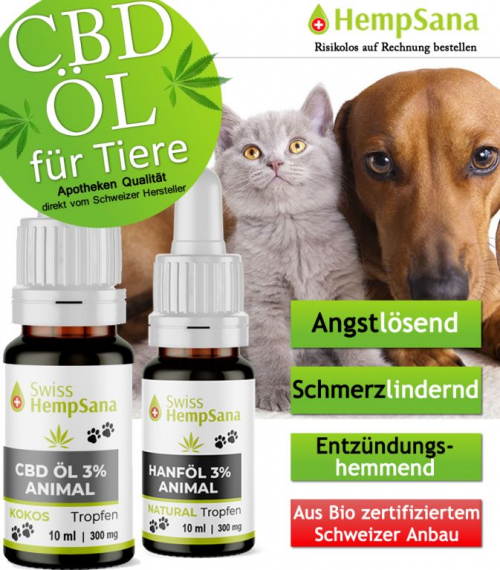 CBD Öle für Haustiere - Apothekenqualität (geprüft und zertifizie