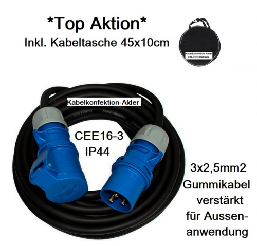 Aktion Neu 25m Campingkabel - Caravankabel 