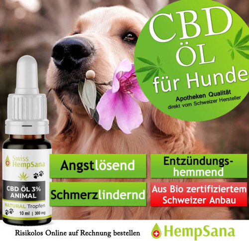 CBD-Öl - für mehr Tierwohl (aus Schweizer Bio-Anbau)