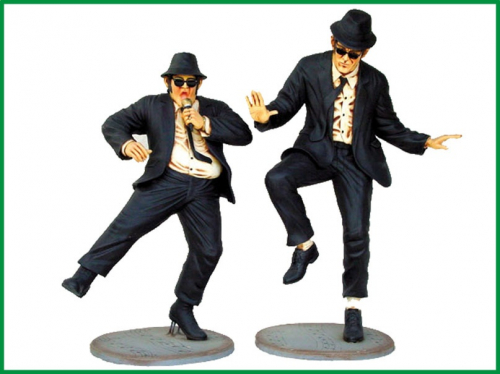 Lebesgrosse Statuen von Blues Brothers