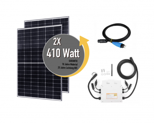 Solar Balkonkraftwerk 600W / 820Wp Plug&Play