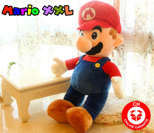 Super Mario Mario Plüsch Plüschtier XXL 100cm 1m Geschenk Spiel