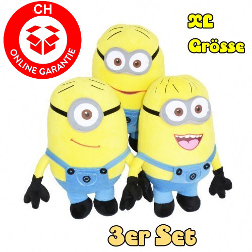 Minions Minion Plüsch Set 3 Stück Ich – Einfach unverbesserlich