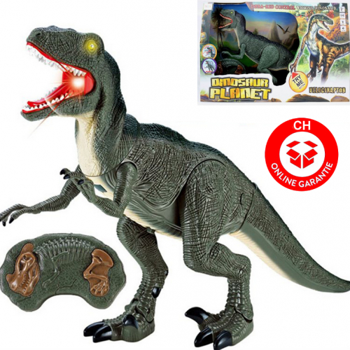 Ferngesteuerter RC Dino Dinosaurier Velociraptor Spielzeug Kind