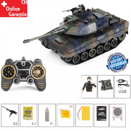 Ferngesteuerter Leopard Panzer Tank RC Airsoft Softair BB Kugeln