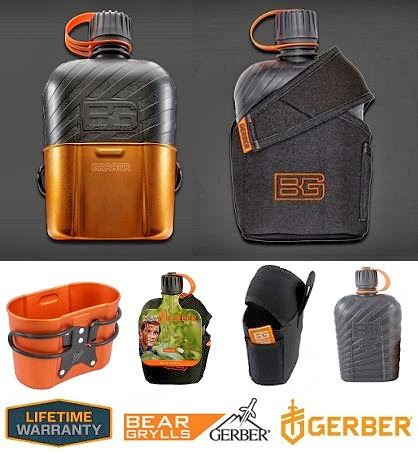 GERBER Bear Grylls Flasche Wasser Feldflasche Survival Kochen