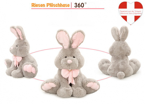 Hase XXL Plüschtier Kinder Plüschhase Hasi Häsli Rabbit Plüsch