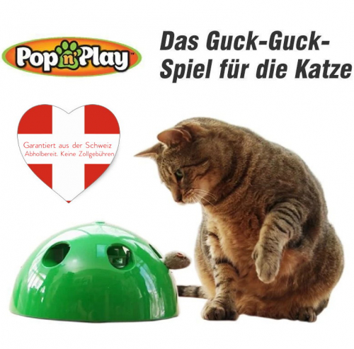 Interaktives Katzenspielzeug Pop N' Play Katzen Spielzeug Maus TV