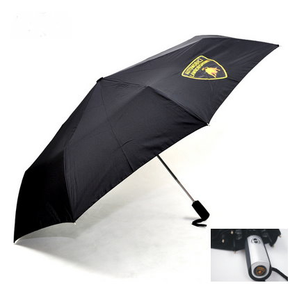 Lamborghini Auto Fan Regenschirm Automatik Taschenschirm Schwarz