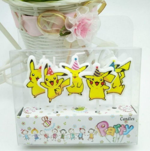 Pokémon Geburtstagskerzen Pikachu Party Geburtstag Kerze Set 5tlg
