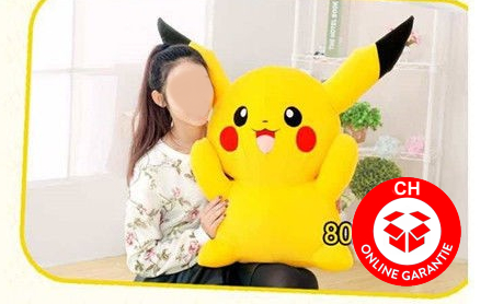 Pokémon Kuscheltier Pikachu Plüschfigur XL 80cm Plüsch Fanartikel