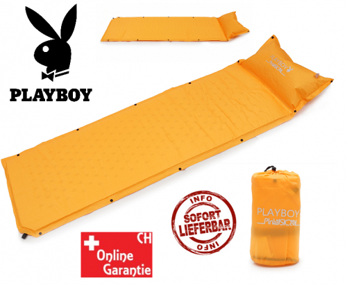 Playboy Luftmatratze Luft Matratze Schlafsack Schlafmatte Openair