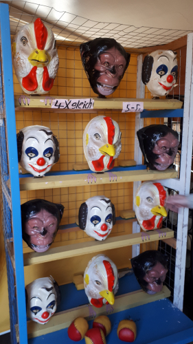 Fastnacht Masken werfen Spielstand