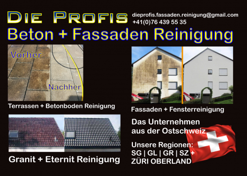 DIE PROFIS - TERRASSEN - FASSADEN +DACHREINIGUNG