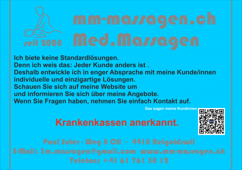 Medizinische  Massage MM- Massagen Seit 2008