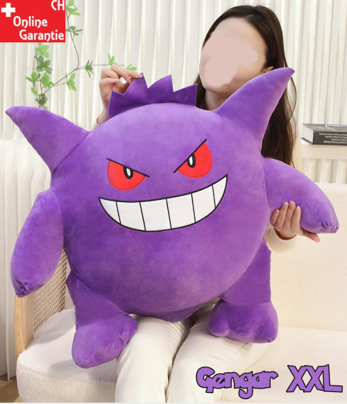 Pokémon Gengar XXL Plüschtier Pokemon Kuscheltier Geist Gift Plüs