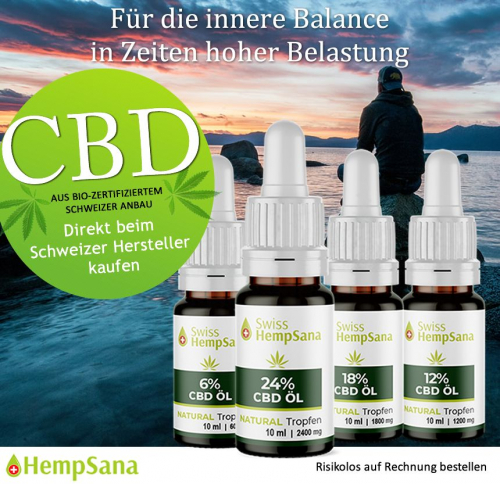 CBD Öl aus schonender Herstellung (Ultraschall Extraktion)