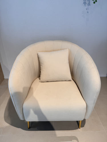 Sessel samt beige