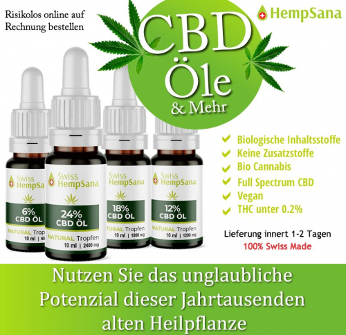 CBD vom Schweizer Qualtätsführer (Bio Suisse zertifizierter Anbau