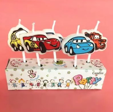 Cars Lightning McQueen Kerzen Set Kerze Kuchen Kinder Geburtstag