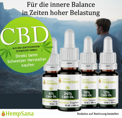 CBD Öl aus Bio Anbau (CH)