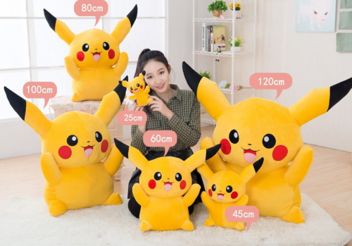 Pokémon Plüsch Pikachu 80cm XL 120cm XXL Kuscheltier Plüschtier