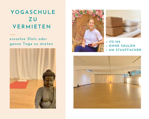 Yogaraum zur Untermiete für einzelne Slots oder Tage