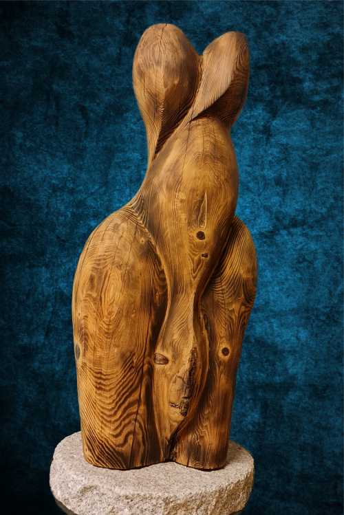 Holzskulptur «Mrs. Borkie»