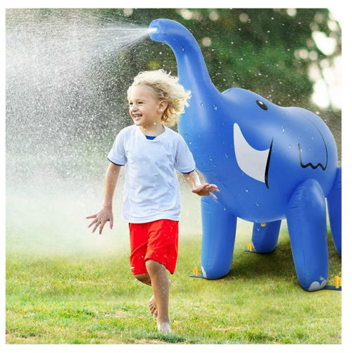 Elefant Sprinkler Garten Pool Badi Gartensprinkler XXL Aufblasbar