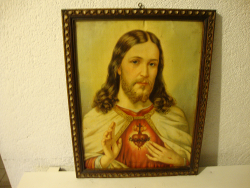 Altes Heiligenbild Jesus