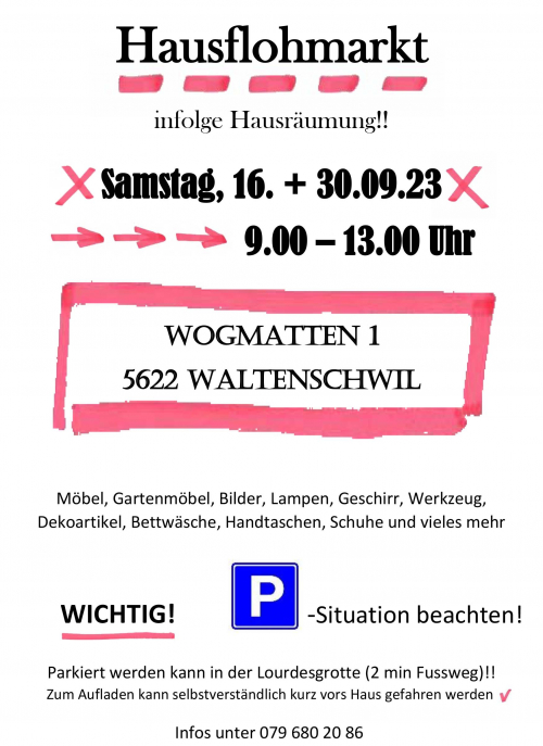 Flohmarkt / Garagen- und Hausräumung