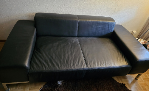 schönes echtleder 2er Sofa zu verkaufen 