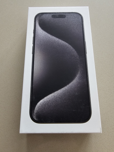 iphone 15 pro, 256gb, black titanium