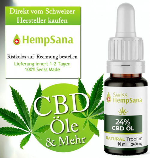 Hempsana CBD Öl - Bio Suisse zertifizierter Anbau.