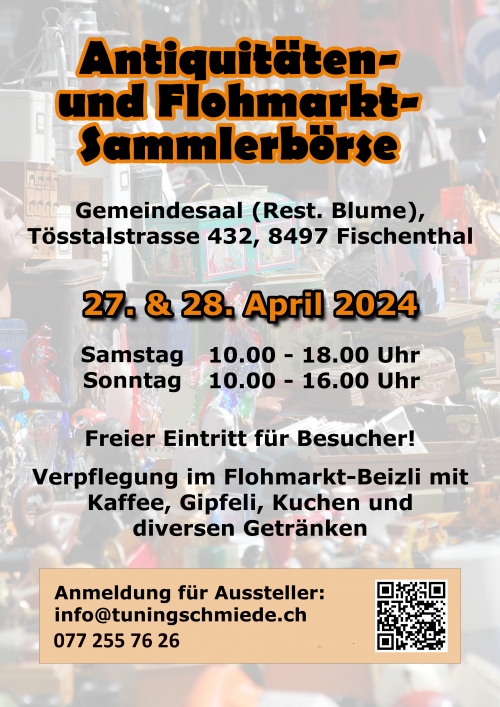 Flohmarkt Fischenthal Besucher und Aussteller