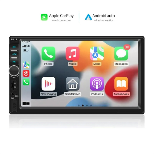 Autoradio 2 DIN Carplay Android Auto USB Bluetooth