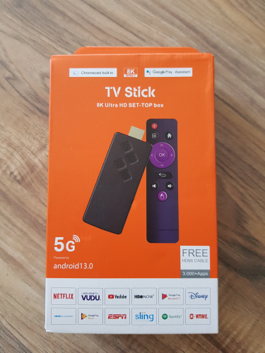 TV Stick 8K Ultra HD SetTop box. 5G