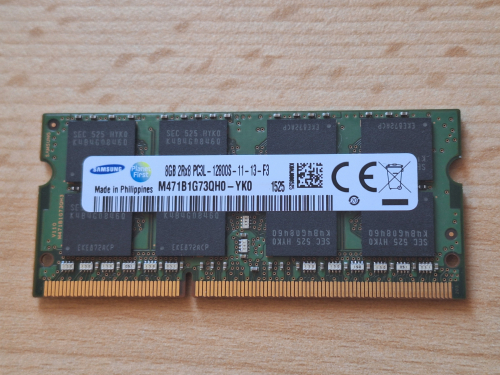 Samsung 8GB RAM, DDR3L PC3-12800S SO-DIMM - Getestet! 
