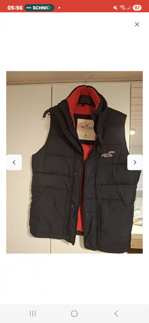 Hollister Halparm jacke Grösse M 