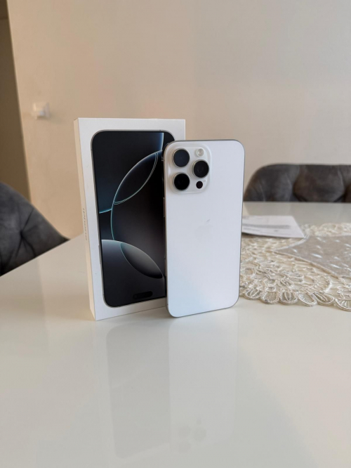 IPhone 16 pro max 256gb white titanium mit Garantie