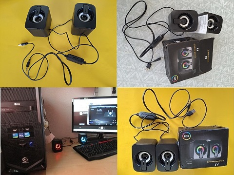 Lautsprecher Magnetische mit LED-Lichter neu