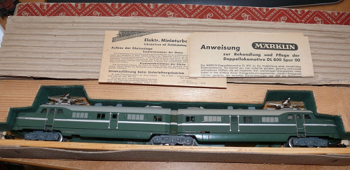 Marklin DL 800.2 , Doppellokomotive von 1951 ,sehr guter Zustand,