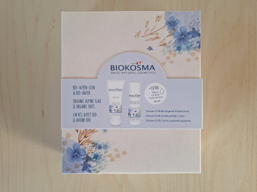 BIOKOSMA Geschenkset Alpenlein Hafer BIO + EXTRA, NEU & OVP