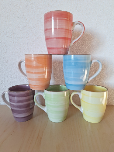 Keramik Tassen 6-er Set 