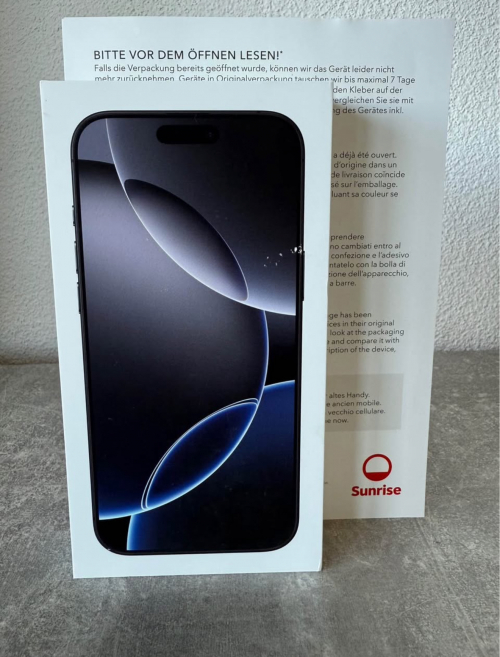 NEUES iPhone 16 Pro Max 1TB Titan Schwarz mit Garantie